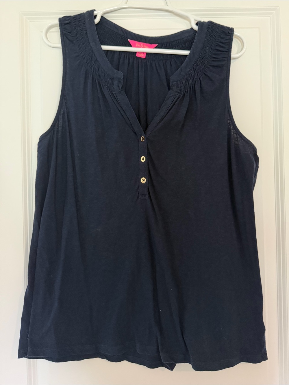 Lilly Pulitzer Essie Tank in Navy - Picture 3 of 4